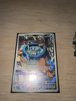 Pokemon TCG Squirtle 148/142 SV07 Stellar Crown Illustration Rare Holo 60 HP EN - Image 3