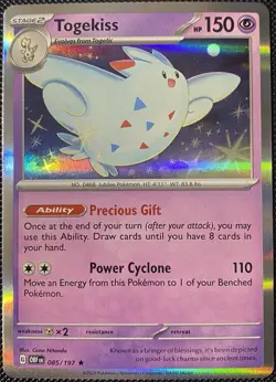 Togekiss 085/197 SV03: Obsidian Flames Holo - Pokemon Card - Image 1
