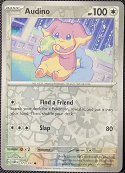 Audino 173/197 SV03: Obsidian Flames Reverse Holo - Pokemon Card - Image 1