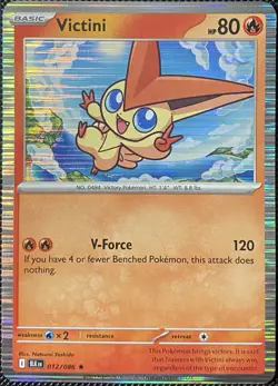 Victini 012/086 Sv: Black Bolt Holo - Pokemon Card - Image 1