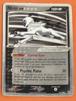 Pokemon Absol ex Power Keepers Decks 92/108 Rare 100 HP 2007 Card - Image 1