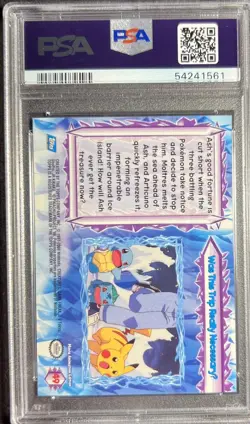 2000 Pokemon Topps The Movie 2000 49 Was This Trip Really NecessaryU Foil PSA 9 - Image 2