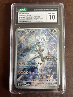 N's Reshiram - (Journey Together Stamped) 167/159 CGC GEM MINT 10 Pokemon TCG - Image 1