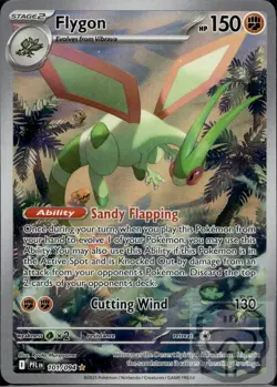 Flygon 101/094 Illustration Rare Phantasmal Flames Pokemon Holo NM/M - Image 3