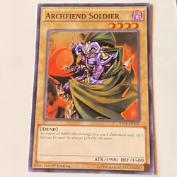 Archfiend Soldier - 1st Edition - Yu-gi-oh TCG - Image 1