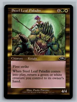 Magic MTG Planeshift 4x Steel Leaf Paladin #127/143 TCG CCG Playset - Image 1