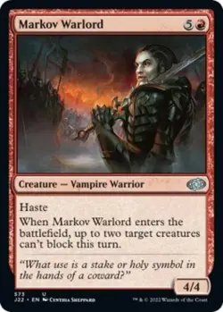 Markov Warlord - Light Play MTG Jumpstart 2022 - Image 1