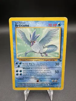 Articuno 17/62 NON HOLO Rare Fossil Pokemon Unlimited HP/DMG - Image 1