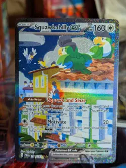 Pokemon - Squawkabilly ex - 264/193 - SV02: Paldea Evolved - Holo NM - SIR - Image 1