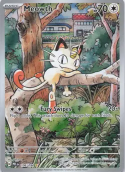 Pokemon Meowth 106/094 – Phantasmal Flames – English IR, NM, Unplayed - Image 1