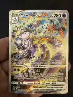 Pokemon TCG Mewtwo VSTAR GG44/GG70 Crown Zenith Galarian Gallery NM - Image 1