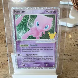 Pokemon Mew ex 88/92 Celebrations Classic Collection 90HP EX Holo English Card - Image 1