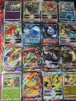 Pokemon 16 Card Lot nm V Max Mega SR Amazing Ex HOLO Rare Hits Only D33 - Image 1