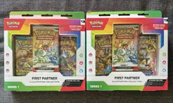 Pokemon TCG First Partner Illustration Collection Series 1 Sealed Boxes Lot of 2 - Image 1