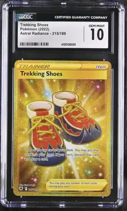 CGC Gem Mint 10 Trekking Shoes 215/189 Pokemon Astral Radiance Secret Rare - Image 1