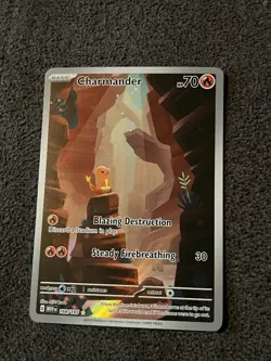 Pokemon Charmander TCG Scarlet Violet-151 Holo Illustration Rare Card 168/165 - Image 1