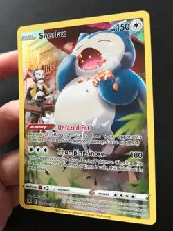 Snorlax TG10/TG30 Lost Origin Trainer Gallery FULL ART HOLO RARE Pokemon Card NM - Image 3