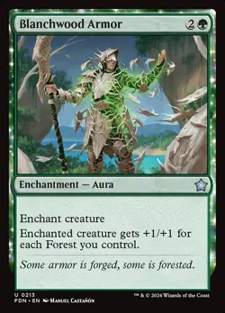 Blanchwood Armor x4 4x Foundations NM MTG - Image 1