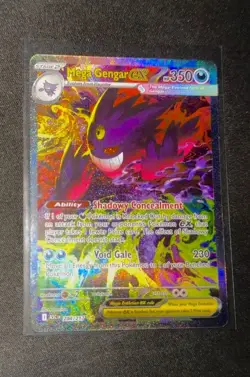 POKEMON ASCENDED HEROES MEGA GENGAR EX 284/217 SPECIAL ILLUSTRATION RARE SIR NM+ - Image 1
