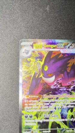 POKEMON ASCENDED HEROES MEGA GENGAR EX 284/217 SPECIAL ILLUSTRATION RARE SIR NM+ - Image 2