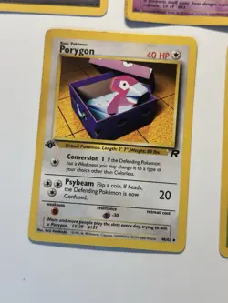 Pokemon Team Rocket 1st Edition Abra 49 Porygon 48 Grimer 57 Koffing 58 Lot 2000 - Image 3