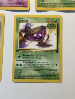 Pokemon Team Rocket 1st Edition Abra 49 Porygon 48 Grimer 57 Koffing 58 Lot 2000 - Image 4