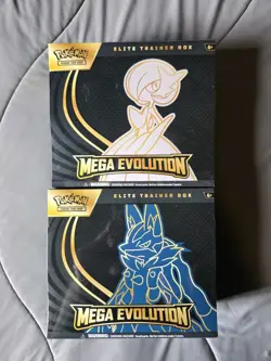 Brand New Pokemon TCG Mega Evolution Lucario & Gardevoir ETBs - Image 1