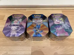 Pokemon TCG: Galarian Tin Set - Lucario V, Mew V & Slowbro V NEW SEALED 820650808401 - Image 1
