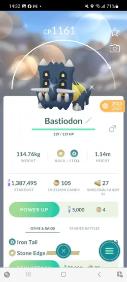 Pokemon Go Shiny Bastiodon - Image 1