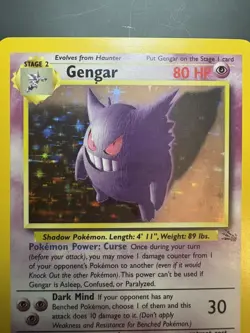 Gengar 5/62 Fossil Holo WOTC Unlimited Pokemon Tcg 1999 - Image 4