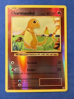 Pokemon TCG Charmander Evolutions Reverse Holo Card 9/108 Common NM - Image 2