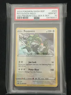 2024 POKEMON SWSH BLACK STAR PROMO #029 RAYQUAZA-HOLO PSA 10 - Image 1