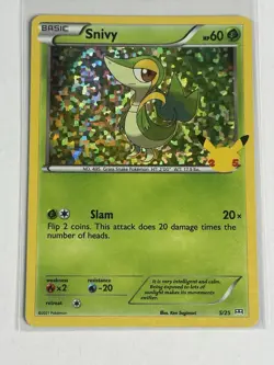 Snivy Holo Pokemon TCG Card Mcdonald's 25th Anniversary 2021 - Image 1