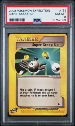 2002 POKEMON EXPEDITION #151 SUPER SCOOP UP PSA 8 - Image 1