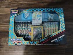 Pokemon TCG Crown Zenith Premium Figure Collection Box - 11 Packs - Shiny Zacian - Image 1