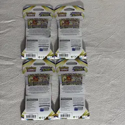 4x Pokemon TCG Brilliant Stars Sleeved Booster Pack LOT OF 4 PACKS Art Set New - Image 2
