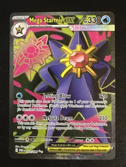 Mega Starmie ex 102/088 Pokemon Perfect Order Ultra Rare Full Art Holo NM - Image 1