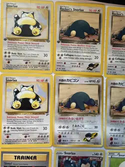 Snorlax Collection Pokemon Card Lot of 9x WOTC Rocket 1st edition TCG Promo VTG - Image 2