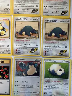 Snorlax Collection Pokemon Card Lot of 9x WOTC Rocket 1st edition TCG Promo VTG - Image 3