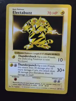 Electabuzz 20/102 Shadowless - Pokemon 1999 Base Set - NM - Image 1