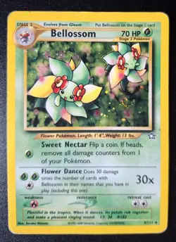 Pokemon - Bellossom 3/111 Holo - Neo Genesis- Vintage WOTC - MP - Image 1