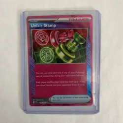 Unfair Stamp 165/167 ACE SPEC Rare Twilight Masquerade Pokemon - Image 1