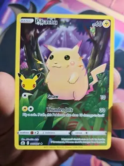 Pokemon Pikachu TCG Celebrations Card 005/025 25th Anniversary Nm - Image 3