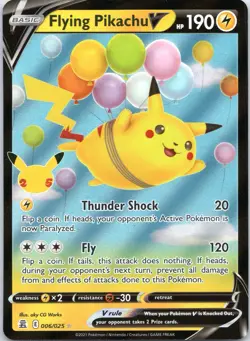 Flying Pikachu V 006/025 Holo Pokemon Card Celebrations - Image 1