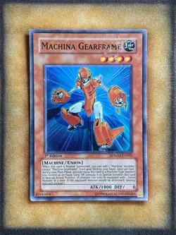 Yugioh Machina Gearframe SDMM-EN002 Super Rare 1st Ed MP - Image 1