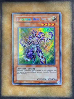 Yugioh Elemental Hero Voltic PP02-EN014 Secret Rare LP - Image 1