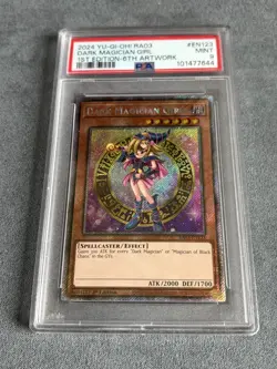 YU-GI-OH Dark Magician Girl 1st Ed RA03 #EN123 6th Artwork PSA 9 - Image 1
