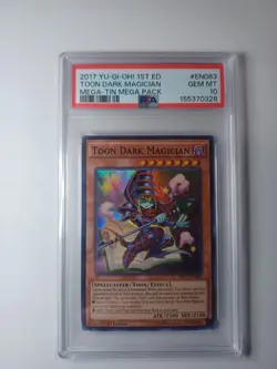 2017 Yu-Gi-Oh! Mega-Tin 1st Edition Toon Dark Magician #MP17-EN083 PSA 10 Pop 8 - Image 1