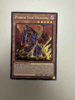 Power Vice Dragon BLZD-EN002 Blazing Dominion 1st Edition Yugioh Yu Gi Oh TCG - Image 1