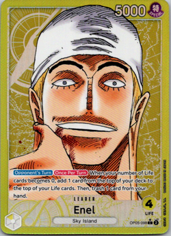 Enel OP05-098 Alt Art Leader One Piece Card Game English - Image 1